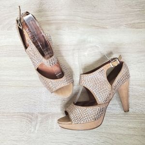 Jeffrey Campbell Celine Studded Ankle Strap Heels